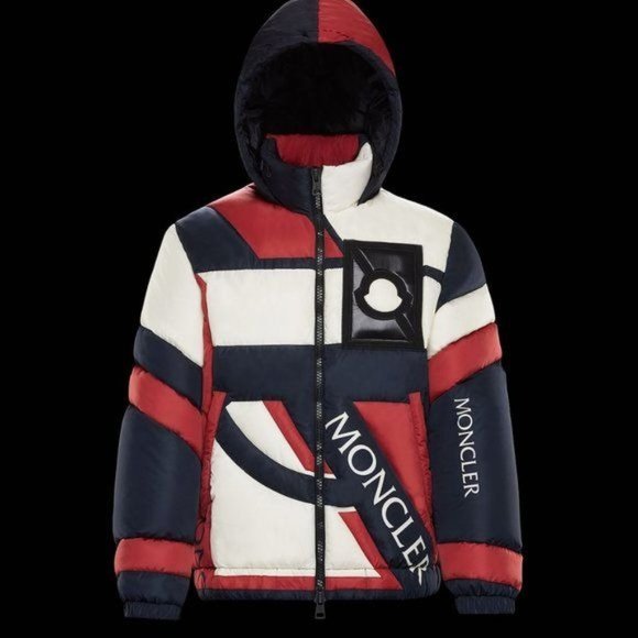 MONCLER GENIUS 5 Moncler Craig Red White & Blue Down Plunger Jacket - Picture 2 of 14